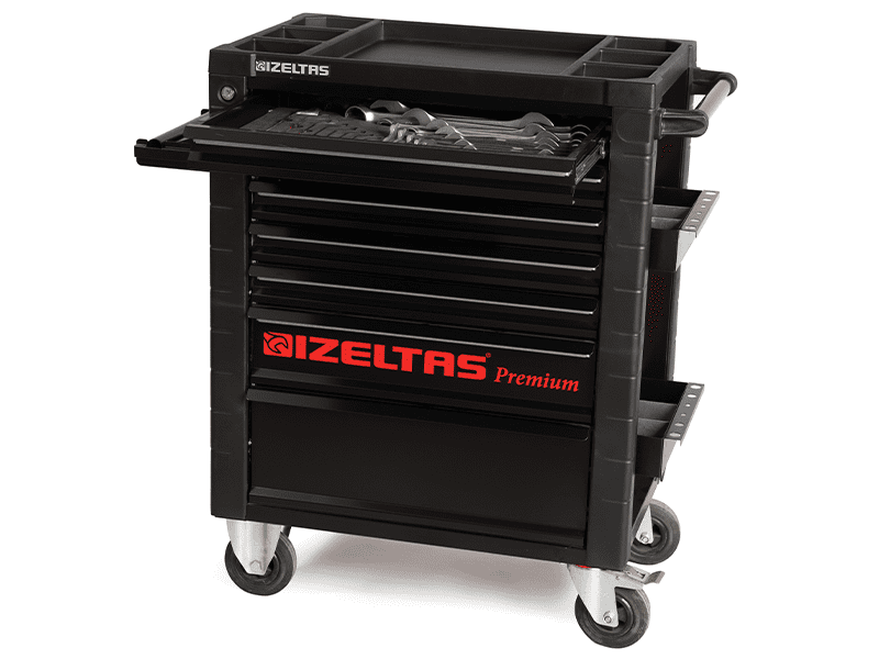 İZELTAŞ PREMİUM 7 ÇEKMECELİ TAKIM DOLABI DOLU 250 PARÇA